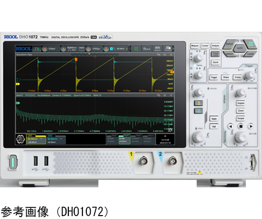 68-4522-72 デジタル・オシロスコープ 200MHz 2チャンネル 2GSa/s 100Mpts（opt.） DHO1202 【AXEL】  アズワン