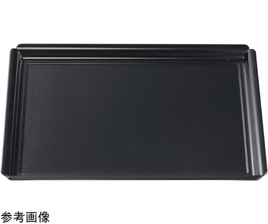 尺4 木瓜長角盆 黒マット弱SL　15003830