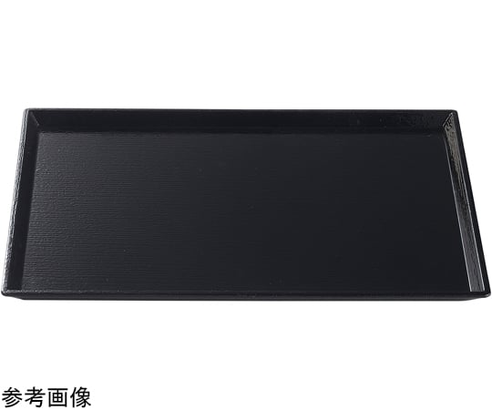 尺1 清流長手木目盆 黒SL　15004430