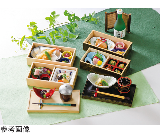 木製1/2 盆長手比叡山弁当 白木 蓋　21032090