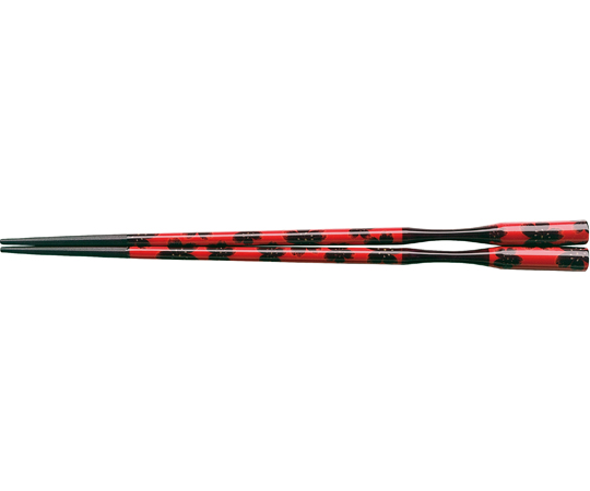 22.5cm 七角多久島箸 ブラック秋桜先塗　62160390