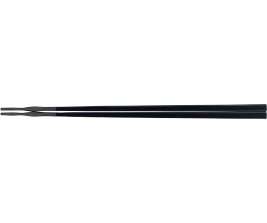 PBT23.5cm 先ねじれ細身箸 黒塗　90042510