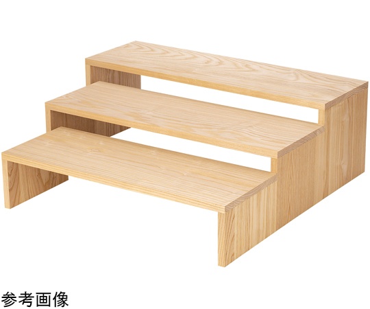 木製コの字什器 650×H215 白木　80113380