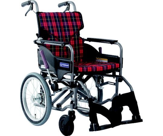 カワムラ アルミ製標準型介助用車いすKMD-A16-40-M黒 ( KMDA1640MNO19