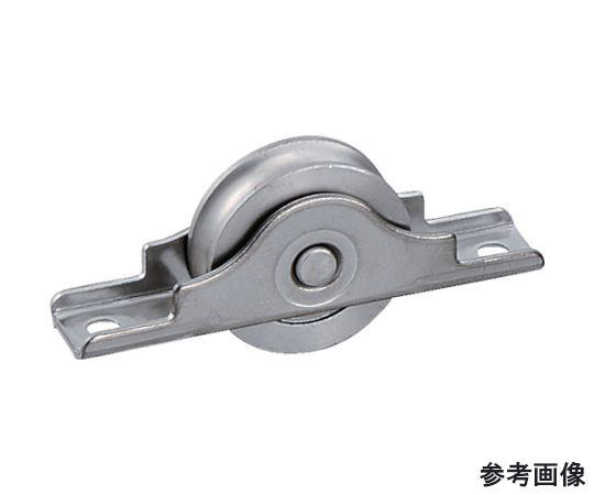 68-4805-80 ベアリング入ステンレス戸車 42mm 丸 SBS-0421