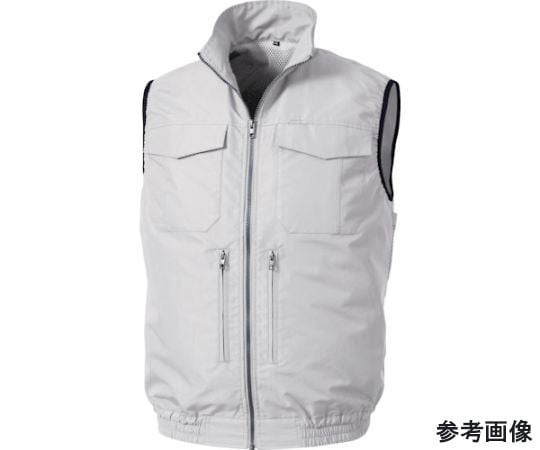 68-4828-41 空調服 スペーサー一体型ベスト シルバー LL