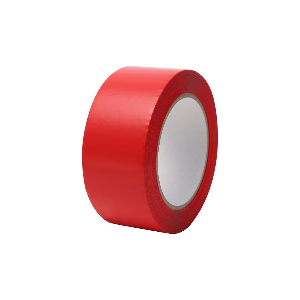 68-5063-03 カラーOPPテープ 幅48mm×100m 赤 1ケース(50巻入