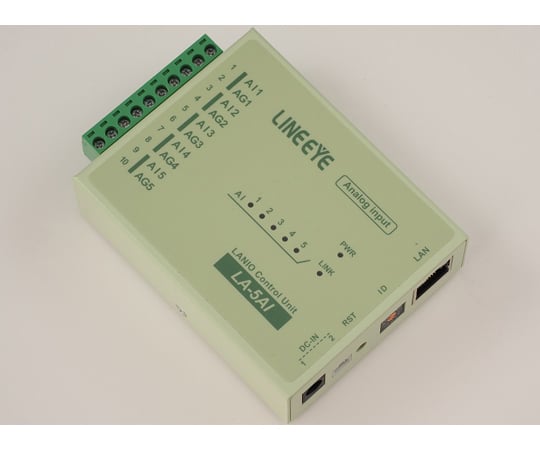 68-5063-74 LAN接続型IOユニットアナログ入力5点 LA-5AI 【AXEL】 アズワン