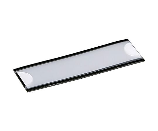 68-5066-52 マグネット式見出しプレート 25×80 黒 10枚入 MGP-25X80-BK