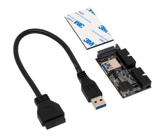 68-5083-14 USB3.0ヘッダー 2分配ハブ HUB-09 【AXEL】 アズワン