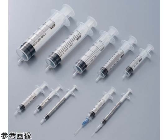 68-5091-28 シリンジ 針無し 20mL ルアー（横口） 青 1箱(50本入