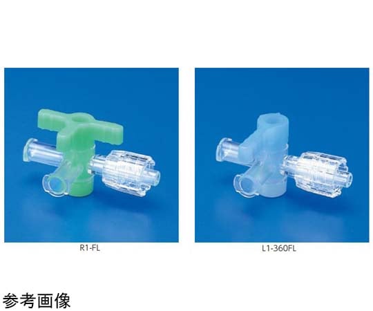 68-5092-15 三方活栓 連式タイプ L2-L（2連式） 1箱(20個入) 01412