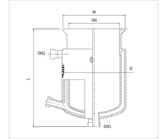 二重管反応容器1000mL　5712-1000-M