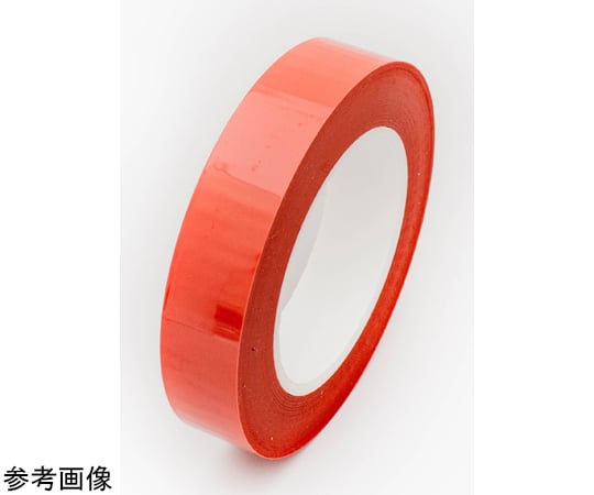 68-5211-81 PETテープP.42 〈赤茶色〉 12mm×66m 1セット(20巻入