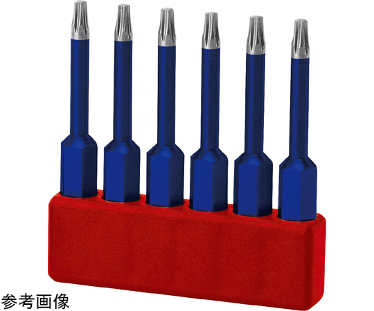 68-5244-50 6本組 ロングタイプ トルクスプラスビットセット 08IP