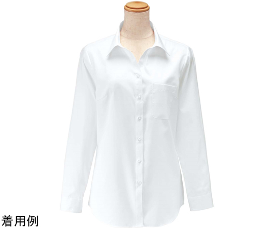 女性用スキッパーシャツ 白 19　14223-81