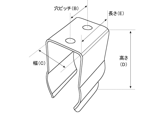 68-5263-57 スプリングバンド パイプ掛け 22.2～27.2mm BP-022