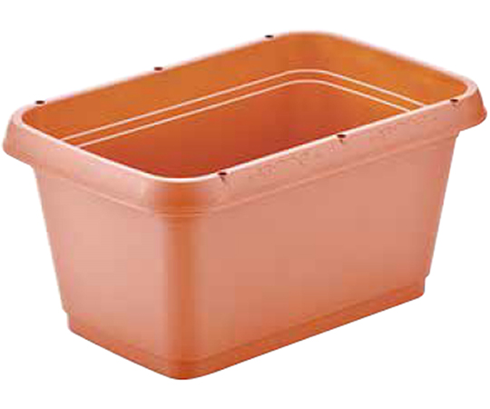 68-5364-48 菜園プランター520 ブラウン 1セット（10個入） 【AXEL