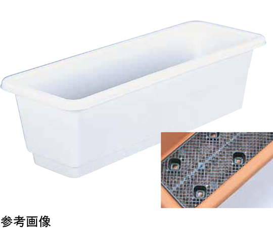 68-5364-61 プランター 目皿付 D-650 ホワイト 1セット（24個入