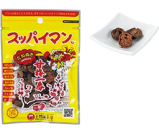 68-5366-08 スッパイマン 甘梅一番 たねぬき 12袋入 375950 【AXEL