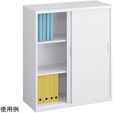 68-5383-32 スチール引違い×スチール引違い書庫セット（W900×D400