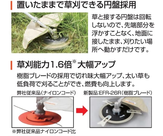 手押し式エンジン草刈機 2サイクル　EFR-26C