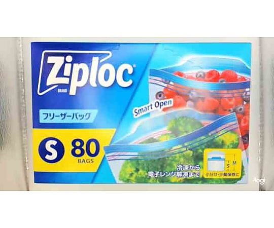 68-5763-86 ジップロック フリーザーバッグ S 1個(80枚入) 【AXEL