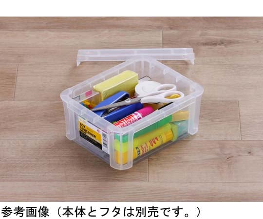 68-5777-45 ボックスコンテナ クリア W189×D156×H84mm B-1.5R 【AXEL