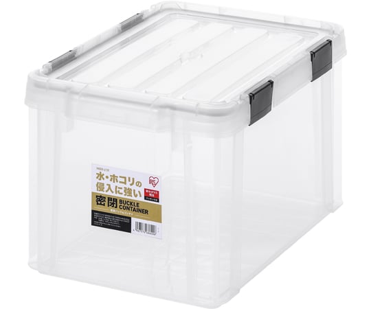 68-5777-82 密閉バックルコンテナ クリア 容量（約）21.3L MBR-22R