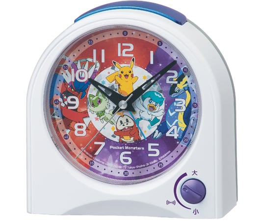 68-6556-26 ポケモン 目覚まし時計 115×115×55mm CQ425W 【AXEL】 アズワン