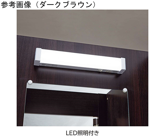 68-6591-49 木製フィッティングルーム ドアタイプ 錠・LED照明付