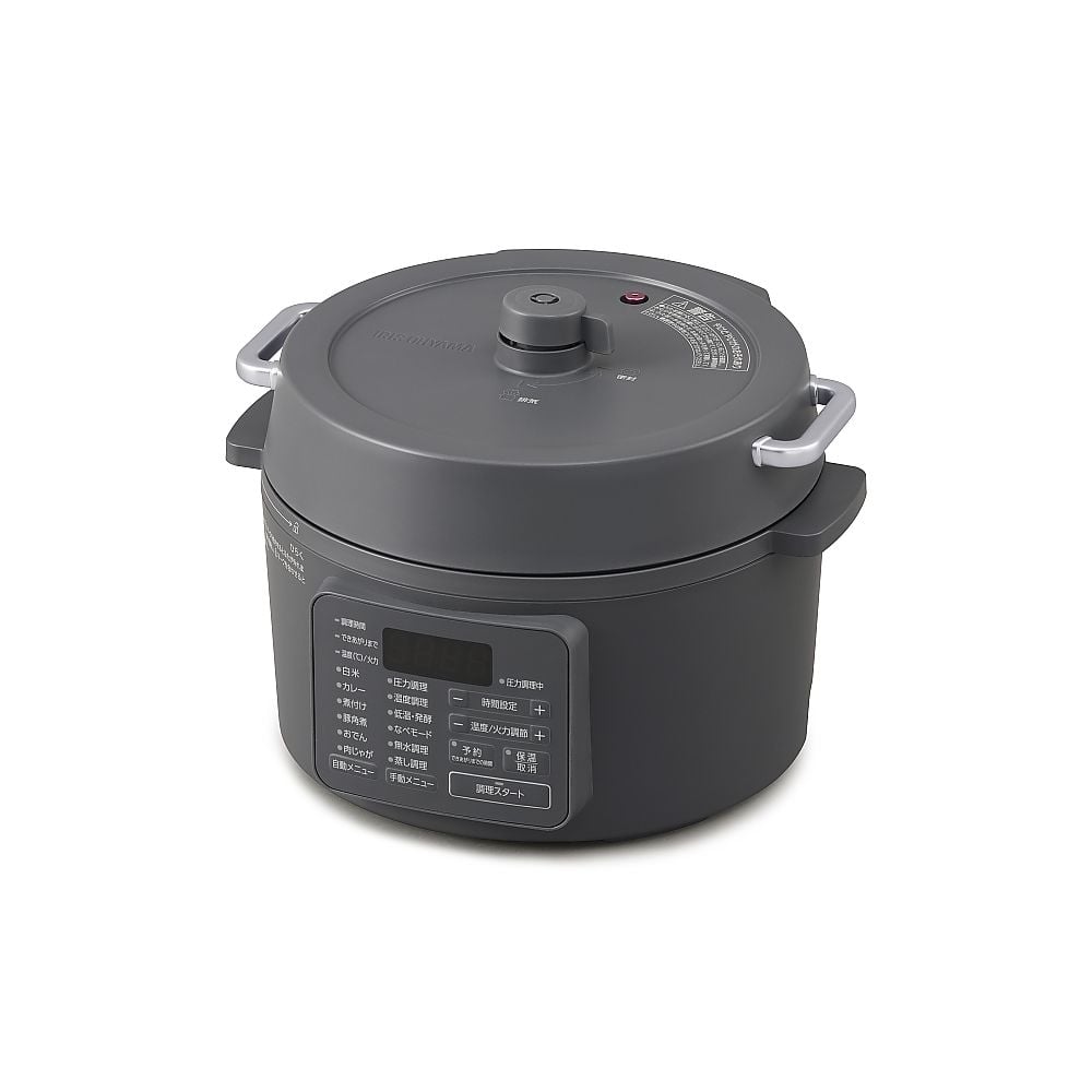 68-6601-49 電気圧力鍋 3.0L グレー PC-MB3-H 【AXEL】 アズワン