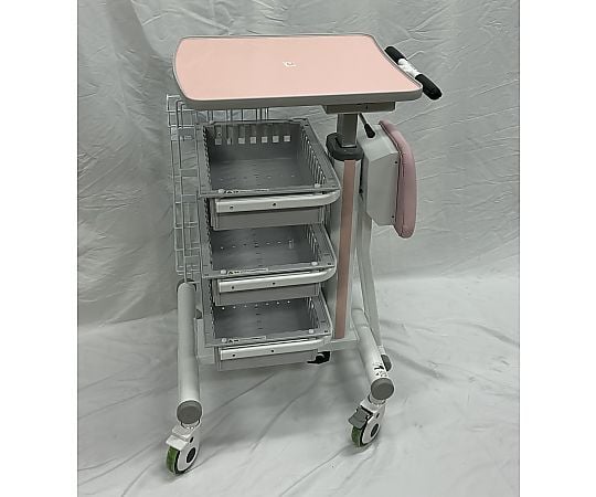 68-6630-18 椅子付きナースカートトレイ3段スライドレール式 MC-NA