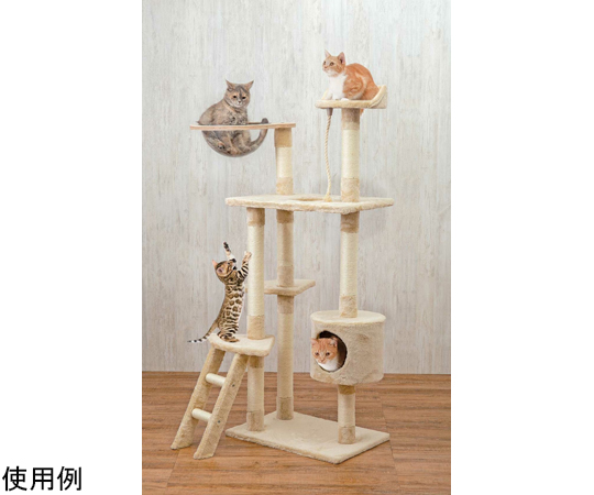 KM セブンルームズ-キャットタワー KM-AW-019 全2サイズ Regular/Large 【1個】, #7Rooms paper new  standard カワグチマック工業 KAWAGUCHI MAC DISPLAY ねこ 紙建材 家具 強化段ボール Re-board 軽い  丈夫-YHT 