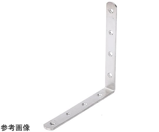 68-6764-11 L字ステンレスジョイント100×19mm 6穴 銀 BS-SSJB