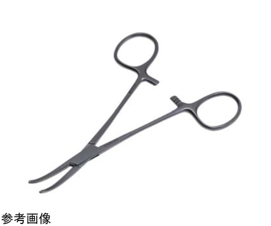 68-7161-66 止血鉗子 ペアン JP型（無鈎）18cm 曲 F010-6100 【AXEL