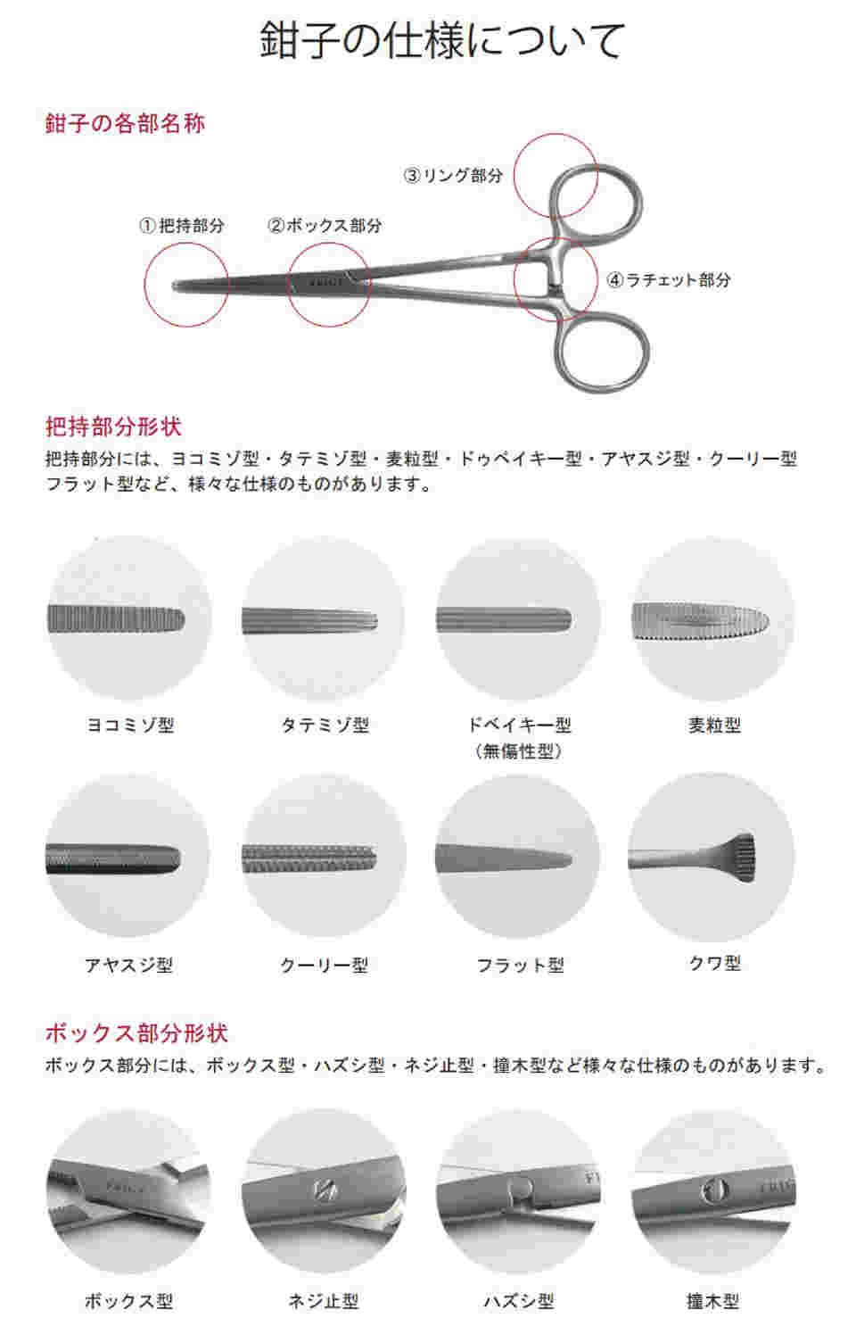 68-7161-69 止血鉗子 コッヘル JP型（有鈎）18cm 直 F010-8100
