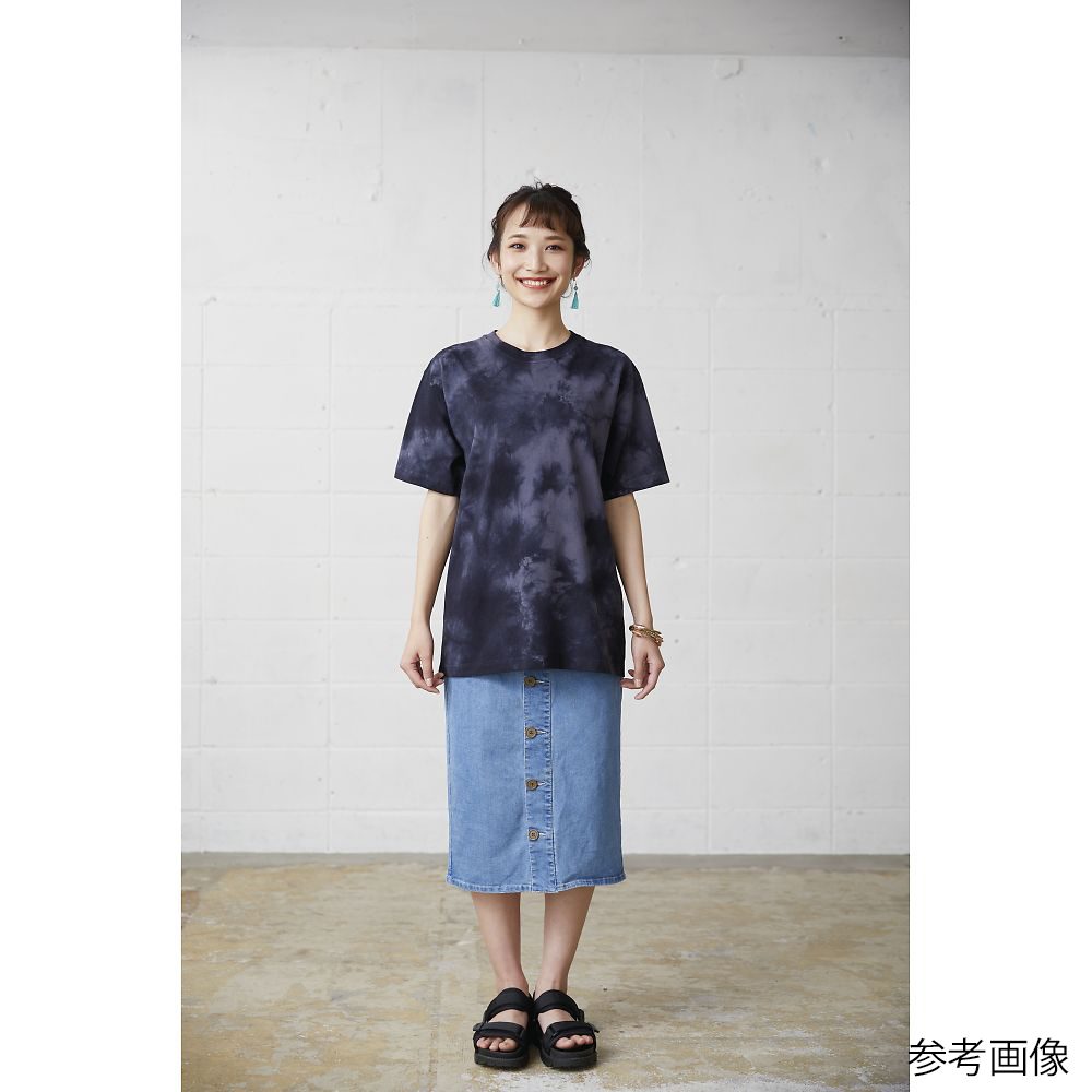 68-7390-43 タイダイTシャツ ネイビー XL TDT148-NVY-XL 【AXEL】 アズワン