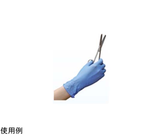 68-9395-08 プレミア・ニトリルPFグローブ ブルー M 1ケース（100枚×10