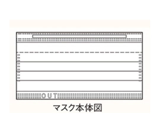 68-9395-95 フィット使いきりマスク ホワイト 1ケース（50枚×50箱入