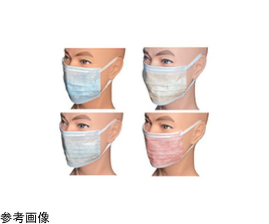 68-9396-05 フィット使いきりマスク 極太 ホワイト 1ケース（50枚×50箱