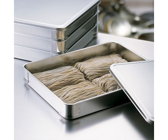 68-9401-52 18-8 そば・餃子バット 蓋 小 #70004 【AXEL】 アズワン