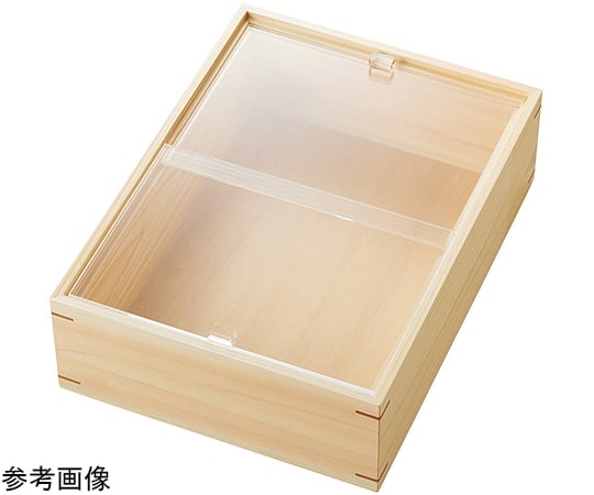 eco2 アクリル蓋付きボックス 深型 大 クリアー　43864
