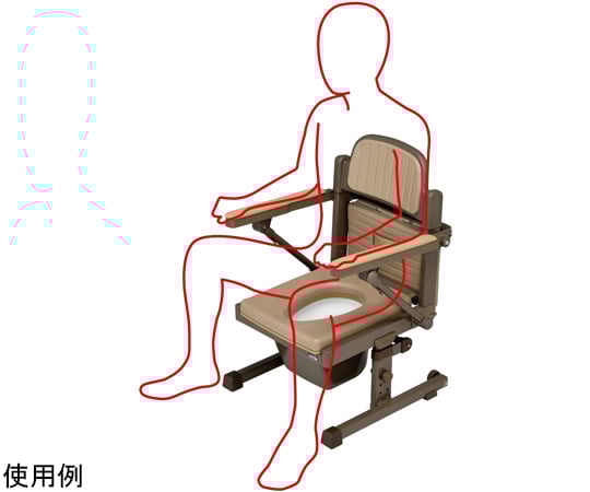 【新品未使用】ポータブルトイレ　あらえ〜る　ウチエ あらえ～るⅡ - ウチヱ株式会社