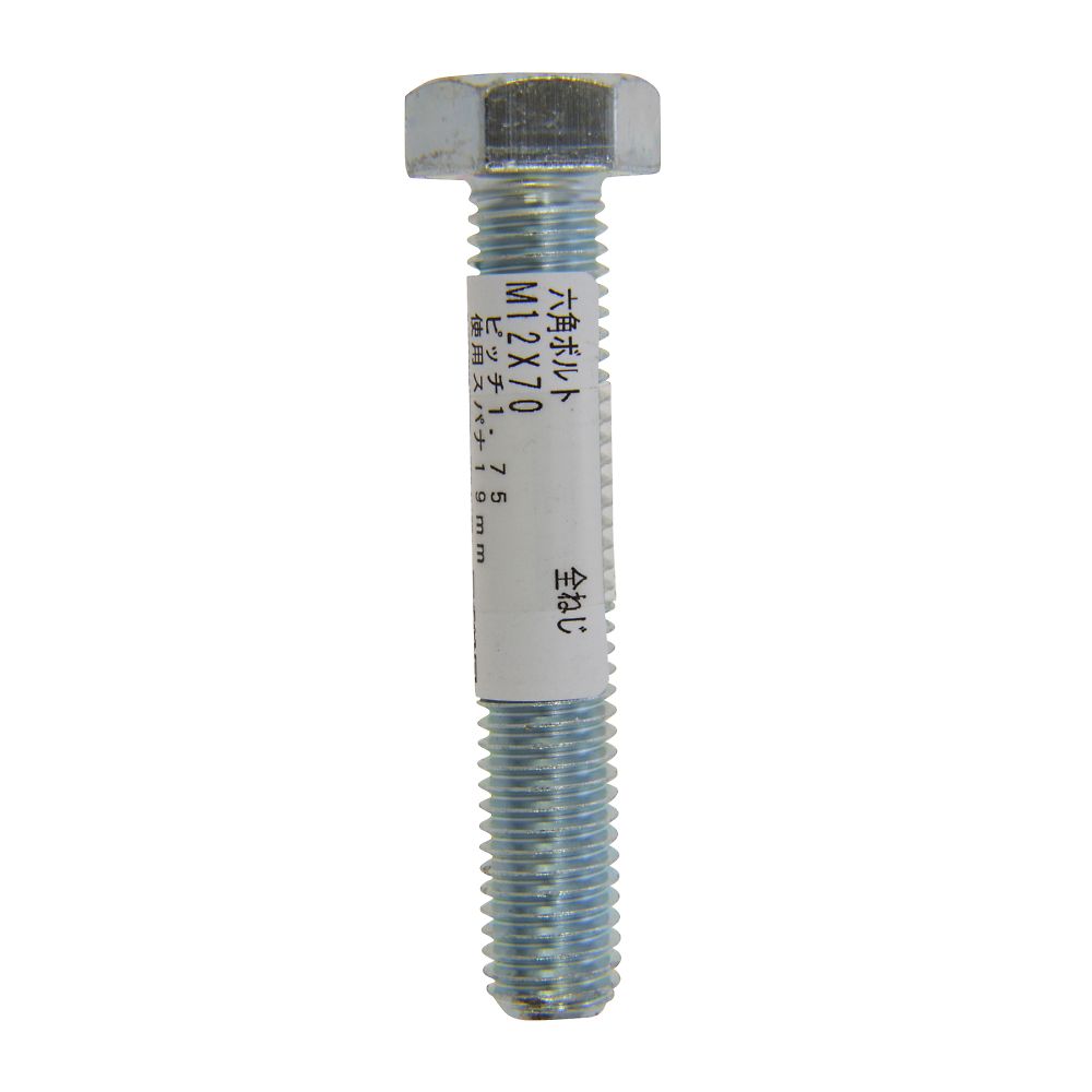 68-9614-61 六角ボルト 全ねじ M12×70 1セット(5個入) 【AXEL