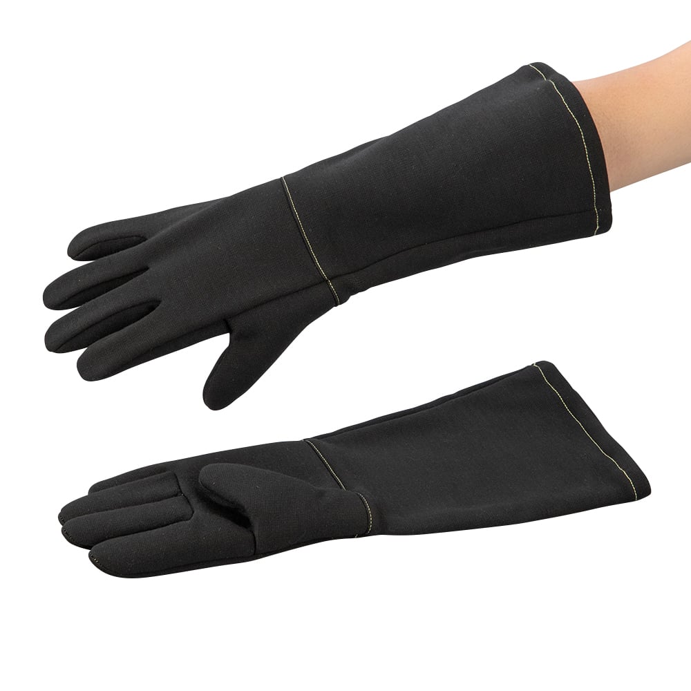手袋 68-9655-55 300℃対応耐熱手袋（ロング） 45cm MZ632BK 【AXEL】 アズワン