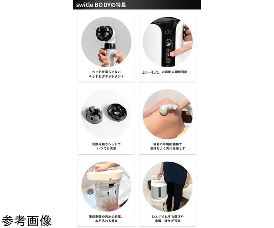 68-9811-39 介護用洗身用具switleBODY SWB-1000JP(W) 【AXEL】 アズワン