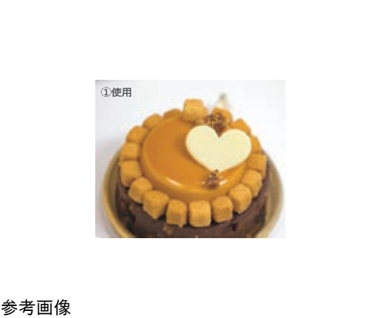 チョコレート切り抜きスタンプ (1)3Dハート　