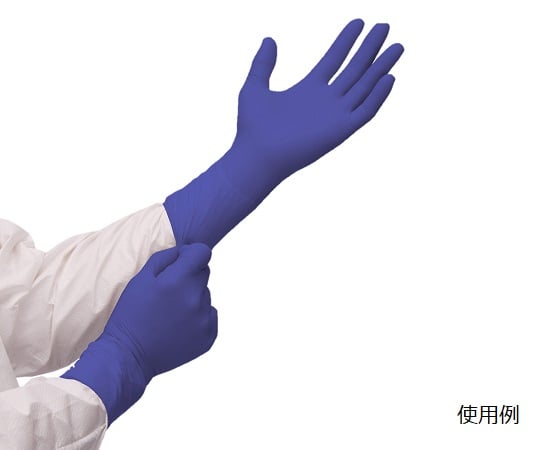 69-0443-38 キムテック G3サファイアニトリルグローブ M 1ケース（100