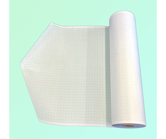 61-6999-46 心電図記録紙 50mm巾×100mm折 全長30m 1箱（10冊入